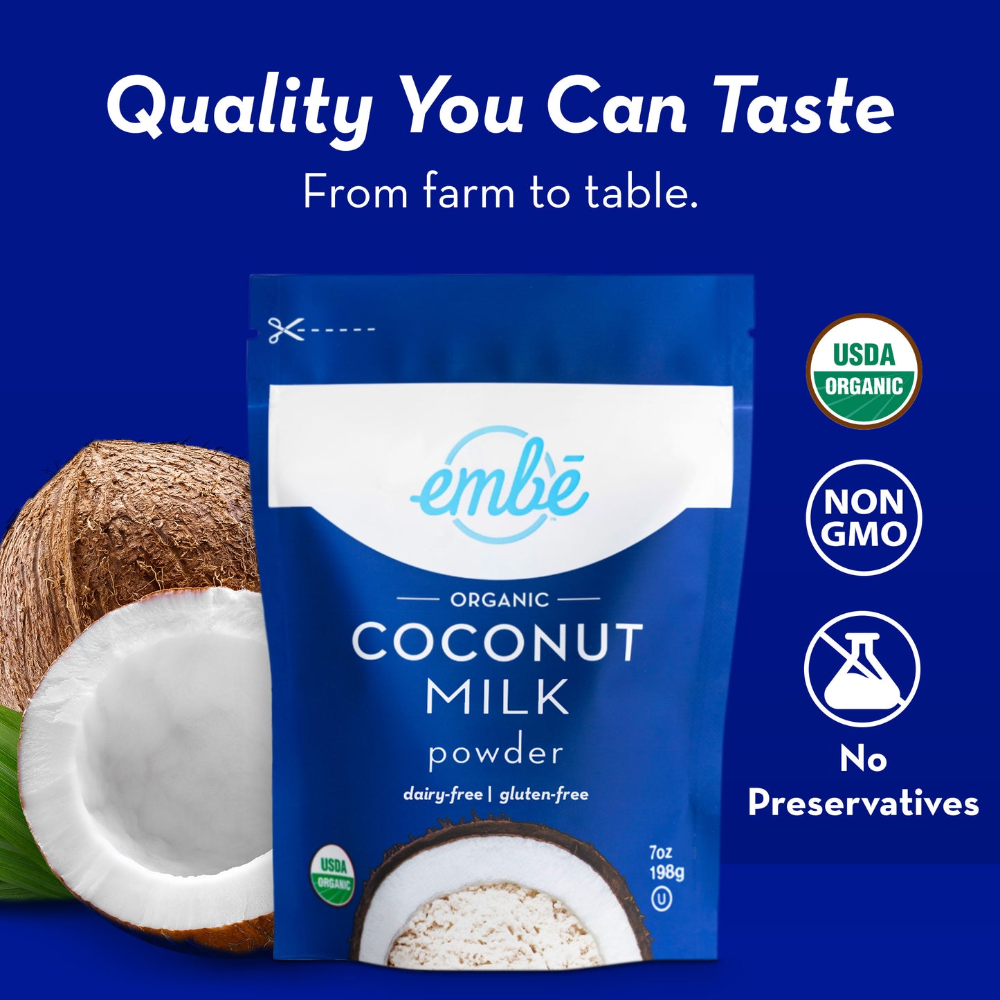 embē Organic Coconut Milk Powder