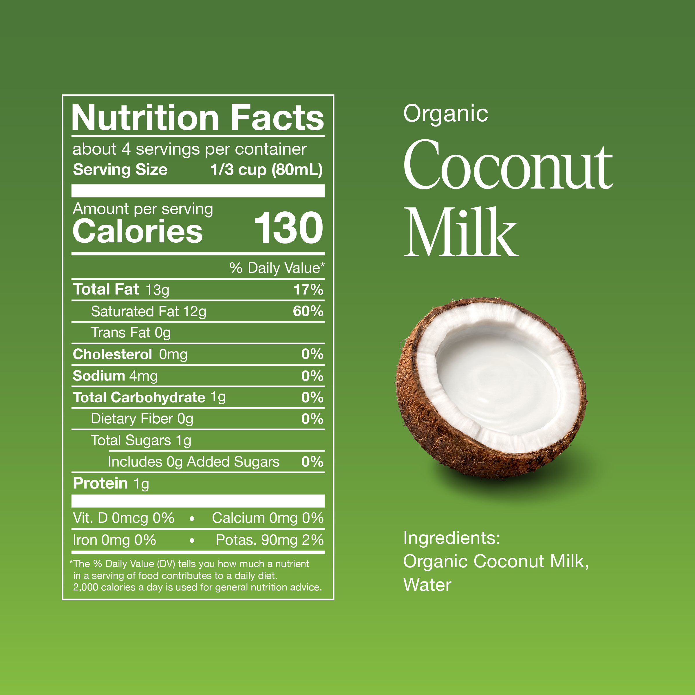 Embe Organic Unsweetened Coconut Milk | 11.1 fl oz